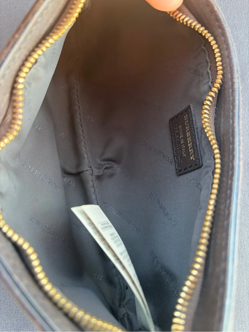 Vintage Burberry Clara Pochette Mini Shoulder Bag Canvas